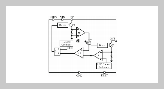 Chip Design of White LED Driver