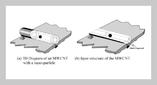 Effects of Nano-particle Dampers on Multi-walled Carbon Nanotubes with Internal Resonance